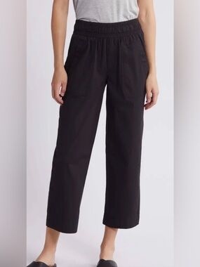 Wit & Wisdom Relaxed Straight Leg Pants Grey Petite Medium NWT